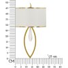 Mauro Ferretti nástenné svietidlo Vienna gold white 26x15x50 cm E14