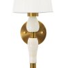 Mauro Ferretti nástenná lampa Budapešť 16x20x46 cm zlatá biela