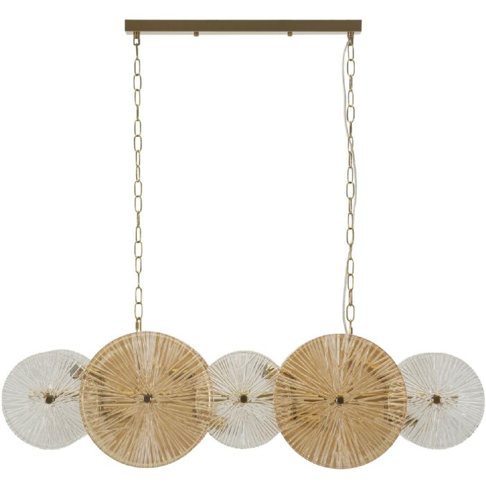 Mauro Ferretti Závesné svietidlo Osaka 100x23x28-94 cm 8xE14 bez žiaroviek