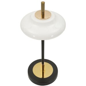 Mauro Ferretti Stolná lampa Vintage Sklo Železo 22x46 cm E14