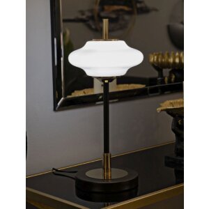 Mauro Ferretti Stolná lampa Vintage Sklo Železo 22x46 cm E14