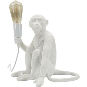 Mauro Ferretti stolná lampa sediaca opica biela...