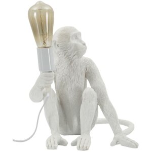 Mauro Ferretti stolná lampa sediaca opica biela...