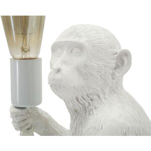Mauro Ferretti stolná lampa sediaca opica biela 33x33x32 cm E27