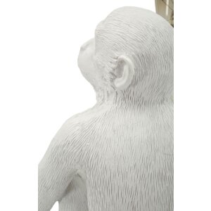 Mauro Ferretti stolná lampa sediaca opica biela 33x33x32 cm E27