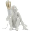 Mauro Ferretti stolná lampa sediaca opica biela 33x33x32 cm E27
