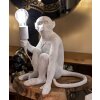 Mauro Ferretti stolná lampa sediaca opica biela 33x33x32 cm E27