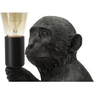 Mauro Ferretti Stolná lampa Sediaca opica Čierna 33x33x32 cm