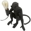 Mauro Ferretti Stolná lampa Sediaca opica Čierna 33x33x32 cm
