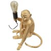 Mauro Ferretti stolná lampa sediaca opica zlatá 33x33x32 cm E27