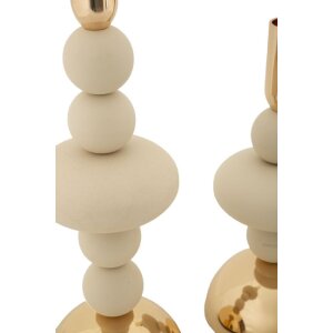 Mauro Ferretti svietnik Galaxy krémový – 2-dielna súprava