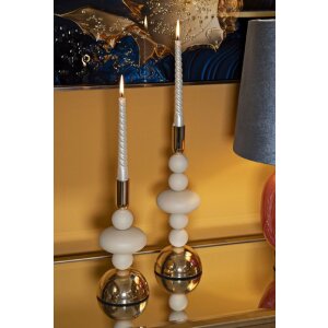 Mauro Ferretti svietnik Galaxy krémový – 2-dielna súprava