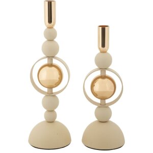 Mauro Ferretti Svieťnik Saturn krémový...