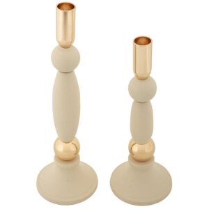 Mauro Ferretti svietnik Strek krémový – 2-dielna súprava