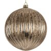 Clayre & Eef 6GL5275 Vianočná guľa Ø 15 cm strieborná