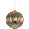 Clayre & Eef 6GL5275 Vianočná guľa Ø 15 cm strieborná