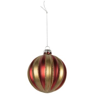 Clayre & Eef 6GL5302 Vianočná guľa 8 cm,...