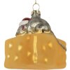 Clayre & Eef 6GL5305 Vianočný záves 8x8x8 cm