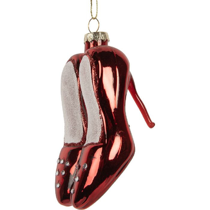 Clayre & Eef Vianočný záves 6x6x10 cm červeno-biely