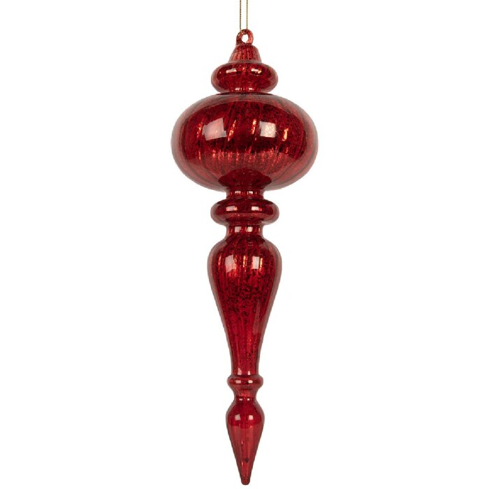 Vianočná guľa Clayre & Eef 9x28 cm červená