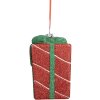 Clayre & Eef 66095 Vianočná závesná dekorácia Darčeková krabička 8x8x11 cm