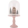 Clayre & Eef Sklenená kupola s LED dekoráciou 17x36 cm