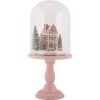 Clayre & Eef Sklenená kupola s LED dekoráciou 17x36 cm
