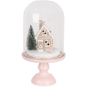 Clayre & Eef Sklenená clona LED ružová...