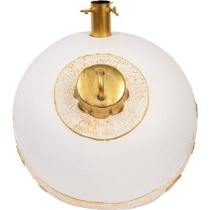 Clayre & Eef Stojan na vianočný stromček 40x38x38 cm biely a zlatý