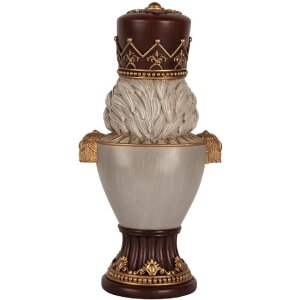 Clayre & Eef 6PR5365 Dekoračný orecholom 16x10x30 cm hnedo-šedý