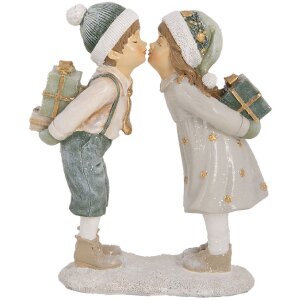 Clayre & Eef 6PR5651 Detská dekorácia 15x6x18 cm Béžovo-zelená
