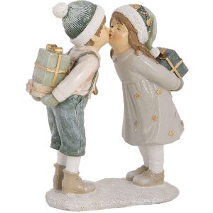 Clayre & Eef 6PR5651 Detská dekorácia 15x6x18 cm Béžovo-zelená