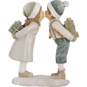 Clayre & Eef 6PR5651 Detská dekorácia 15x6x18 cm Béžovo-zelená