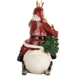 Clayre & Eef Santa Claus na labuti 13x10x16 cm
