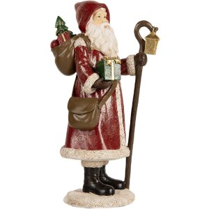 Clayre & Eef Santaklaus 6PR5672, 12x11x26 cm, červeno-biely