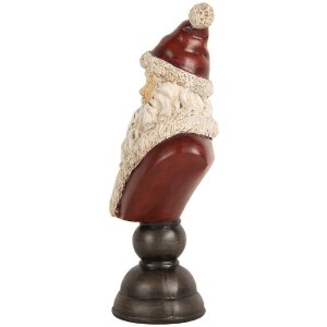 Clayre & Eef Bústka Santa Claus 11x8x22 cm Červená & Biela