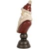 Clayre & Eef Bústka Santa Claus 11x8x22 cm Červená & Biela