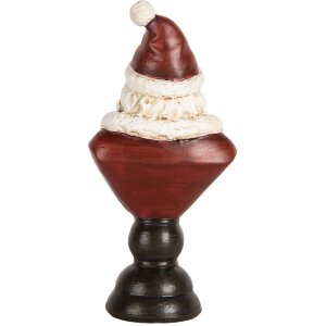 Clayre & Eef 6PR5674 Dekoračná hlava Santaklausa 7x5x15 cm