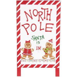 Clayre & Eef Textová tabuľa stojaca 29x16x51...