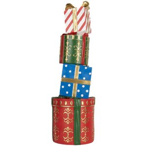 Clayre & Eef Dekorácia naskladaných darčekov 23x22x71 cm