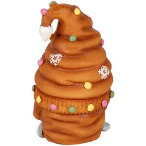 Clayre & Eef 6PR5311 Dekoračný škriatok 8x8x13 cm hnedo-modrý