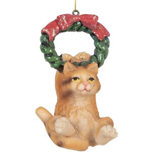 Clayre & Eef Záves Mačka 6x5x9 cm Hnedá...