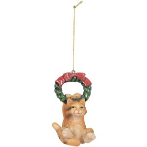 Clayre & Eef Záves Mačka 6x5x9 cm Hnedá...