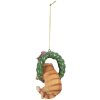 Clayre & Eef Závesík Mačka 6x5x9 cm Hnedá & Zelená