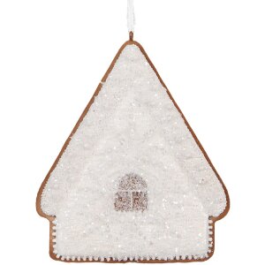 Clayre & Eef Dekoračný záves Domček...