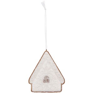 Clayre & Eef Dekoračný záves Domček...