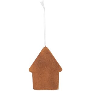 Clayre & Eef 6PR5336 Dekoračný záves Dom 8x1x10 cm Zelená/Biela