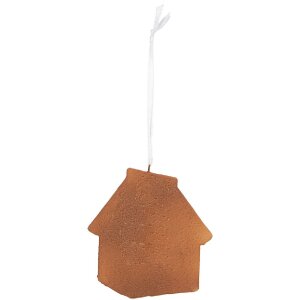 Clayre & Eef 6PR5338 Dekoračný záves Domček 9x1x10 cm modrá/biela