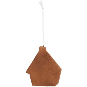 Clayre & Eef Dekoračný záves Domček 9x1x10 cm Ružový & Zelený