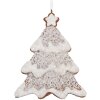 Clayre & Eef 6PR5343 Vianočný závesný ornament Stromček 9x1x10 cm